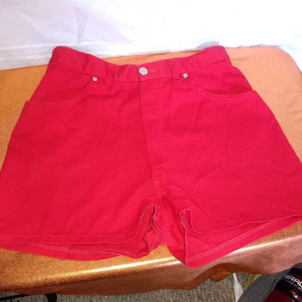 Gitano Vintage red high waisted shorts. Petite 14.